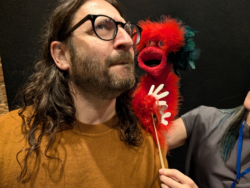 'Untiled Matt Gale Joint' creator Matt Gale with Chip